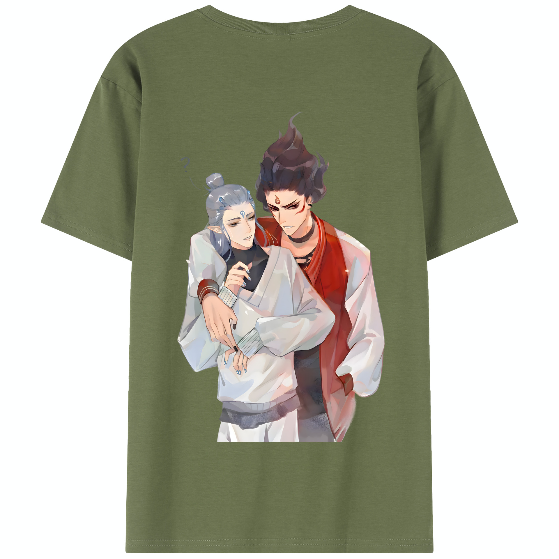 （画像用） Ne Zha 2 ナタ 魔童の大暴れ 綿100％半袖Tシャツ（背面プリント）
